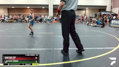 82 lbs Cons. Round 1 - Lawson Deien, AWA vs Sawyer Fry, TIGER WRESTLING