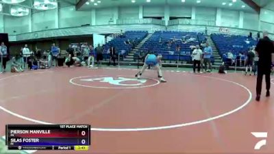 145 lbs 1st Place Match - Pierson Manville, PA vs Silas Foster, IN