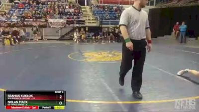 113 lbs Quarterfinals (8 Team) - Nolan Mack, E2-Fargo Davies vs Seamus Kuklok, W3-Bismarck Century