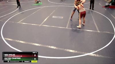 187 lbs Quarterfinal - Payten Crabtree, Minnesota vs Wes Wolke, Apple Valley Wrestling Club