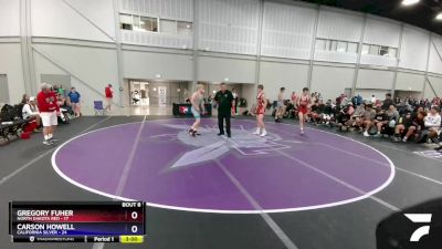160 lbs Round 3 (6 Team) - Gregory Fuher, North Dakota Red vs Carson Howell, California Silver