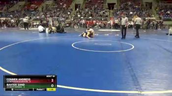 160 lbs Placement Matches - Baxter Sand, #3 South Border vs Conner Andress, #4 Hettinger/Scranton