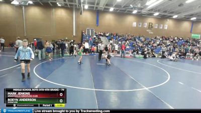 79 lbs Cons. Round 4 - Mark Jenkins, Grantsville Wrestling Club vs Boeyn Anderson, Syracuse