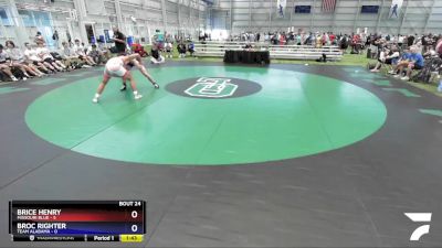 182 lbs Semis & 3rd Wb (16 Team) - Brice Henry, Missouri Blue vs Broc Righter, Team Alabama