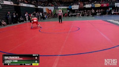 112 lbs Semifinal - Max Francisco, East Anchorage High School vs Carson Cobb, Soldotna