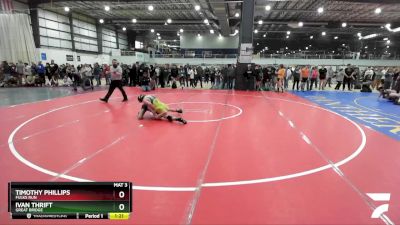 116 lbs Quarterfinal - Ivan Thrift, Great Bridge vs Timothy Phillips, Fulks Run