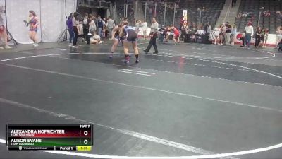 164 lbs Semifinal - Alison Evans, Team Colorado vs Alexandra Hofrichter, Team Wisconsin