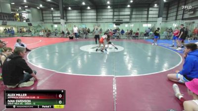 65 lbs Round 1 (6 Team) - Alex Miller, JEFFERSON WRESTLING CLUB vs Ivan Swenson, GREAT NECK WC - GREEN