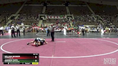 6A 113 lbs Cons. Round 2 - William Booker, Homewood Hs vs Andrew Rath, Northridge High School