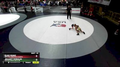 49 lbs Cons. Round 4 - Jeeandy Morales, Top Dog Wrestling Club vs Elias Muniz, Red Star Wrestling Academy