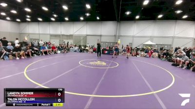 170 lbs Placement Matches (8 Team) - Landyn Sommer, Oklahoma Blue vs Talon McCollom, Oklahoma Red