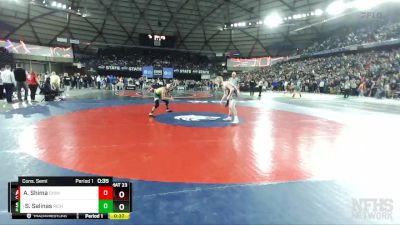 4A 120 lbs Cons. Semi - Saul Salinas, Richland vs Adrian Shima, Chiawana