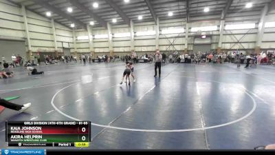 81-85 lbs Round 2 - Akira Helprin, Wasatch Wrestling Club vs Kaia Johnson, Ridgeline High School