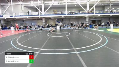 125 lbs Consi Of 8 #1 - Ryan Chauvin, Army-West Point vs Travis Kotelnicki, Millersville University