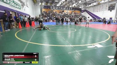 106 Boys 3rd Place Match - Benjamin Limentang, Brawley vs Shane Ito, La Costa Canyon