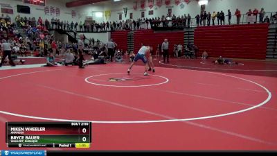 152 lbs Quarterfinal - Miken Wheeler, Anamosa vs Bryce Bauer, Wahlert, Dubuque