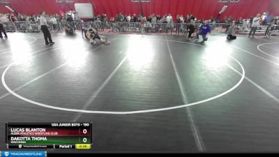 190 lbs Cons. Round 1 - Dakotta Thoma, Wisconsin vs Lucas Blanton, Alber Athletics Wrestling Club