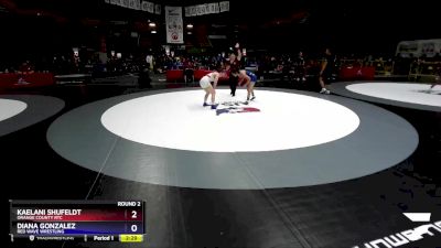 53-55 lbs Round 2 - Kaelani Shufeldt, Orange County RTC vs Diana Gonzalez, Red Wave Wrestling