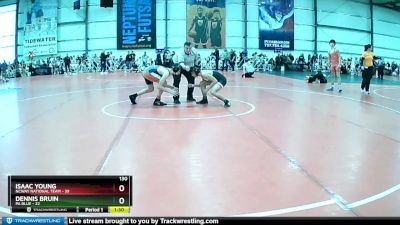 130 lbs Rd# 7- 10:45am Saturday Final Pool - Dennis Bruin, PA Blue vs Isaac Young, NCWAY National Team