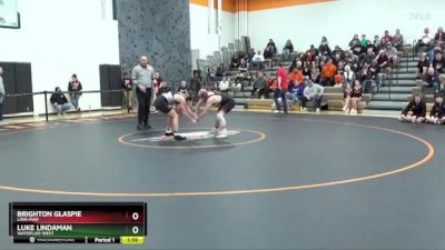 138 lbs Semifinal - Luke Lindaman, Waterloo West vs Brighton Glaspie, Linn-Mar