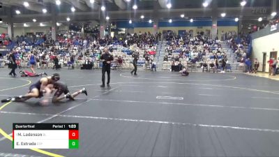 132 lbs Quarterfinal - Max Ladenson, Boys` Latin School vs Edin Estrada, Saint Paul`s School