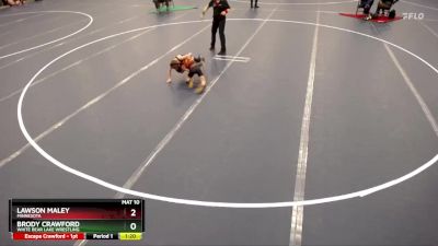 Champ. Round 1 - Lawson Maley, Minnesota vs Brody Crawford, White Bear Lake Wrestling