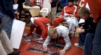 Dake and Lewnes signing autographs