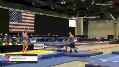 Isabella Bowman - Double Mini Trampoline, Integrity Athletics - 2021 USA Gymnastics Championships