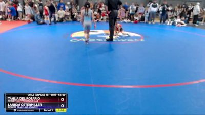 62-69 lbs Round 2 - Tahlia Del Rosario, FordDynastyWrestlingClub vs Lanikai Ostermiller, Pioneer Grappling Academy