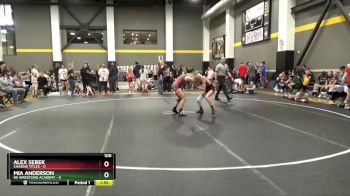 100 lbs Round 3 (6 Team) - Alex Sebek, Chasing Titles vs Mia Anderson, NE Wrestling Academy
