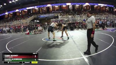 1A 190 lbs Champ. Round 1 - Tobby Rooney, Jensen Beach vs Mason Alsobrook, Space Coast