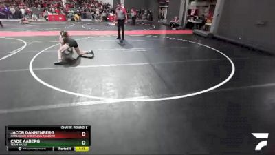 135 lbs Champ. Round 2 - Cade Aaberg, Team Nazar vs Jacob Dannenberg, Sarbacker Wrestling Academy