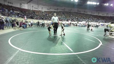 49 lbs Consi Of 32 #2 - Hayden Wiles, OKC Saints Wrestling vs Mateo Sierra, OKC Saints Wrestling