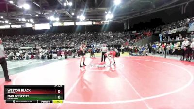 3A 126 lbs Cons. Round 1 - Max Wescott, Fruitland vs Weston Black, Weiser