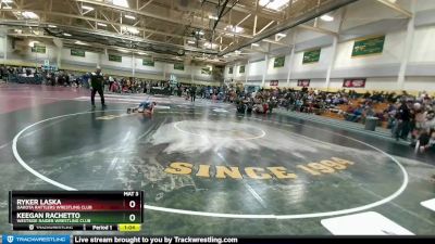 75 lbs Semifinal - Keegan Rachetto, Westside Raider Wrestling Club vs Ryker Laska, DAKOTA RATTLERS WRESTLING CLUB