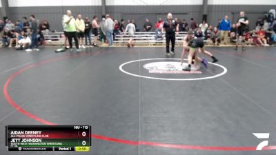 113 lbs Cons. Semi - Aidan Deeney, All-Phase Wrestling Club vs Jett Johnson, South West Washington Wrestling Club