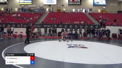 48 kg Cons 4 - Kellen Downing, Flathead High School Wrestling vs Caleb Noble, Toss Em Up Wrestling Academy