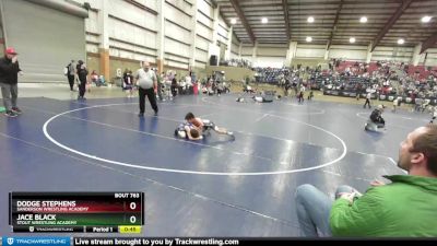 62 lbs Quarterfinal - Jace Black, Stout Wrestling Academy vs Dodge Stephens, Sanderson Wrestling Academy