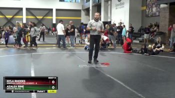 52 lbs Round 3 (4 Team) - Azalea Rine, Braided Brutes vs Nyla Rhodes, Nebraska Wrestling Academy