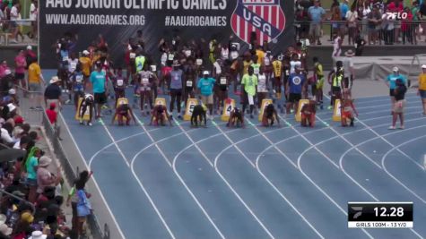 Youth Girls' 100m Championship, Semi-Finals 2 - Age 13