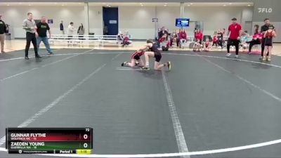 72 lbs Round 4 (6 Team) - Gunnar Flythe, Wolfpack WC vs Zaeden Young, Guerrilla WA