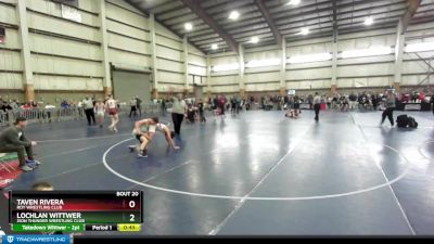 115 lbs Cons. Round 1 - Lochlan Wittwer, Zion Thunder Wrestling Club vs Taven Rivera, Roy Wrestling Club