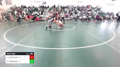 182 lbs Semifinal - Justin Duhancik, Stratford vs Charles Weidman, Xavier