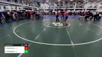 124 lbs Round Of 16 - Samson Xayachack, Tyngsborough vs Sean Champlain, Meriden Youth Wrestling