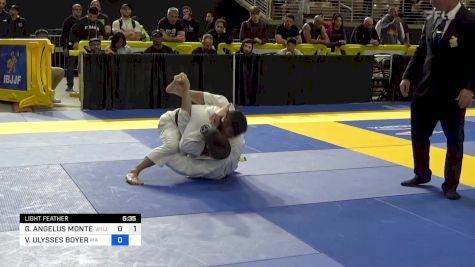 GUILHERME ANGELUS MONTENEGRO DE vs VALOR ULYSSES BOYER 2024 Pan Jiu Jitsu IBJJF Championship