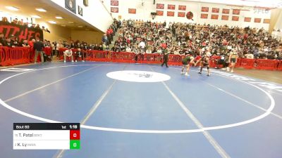 126 lbs Round Of 16 - Toril Patel, Brockton vs Kai Ly, Minnechaug