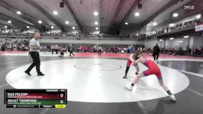 100 lbs Quarterfinal - Dax Folsom, Greater Heights Wrestling-AAA vs Rocky Thompson, Open Mats Wrestling Club-AAA