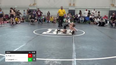 80 lbs Pools - Elijah Frye, Jacket W.C. vs Jace Largent, Dayton Bandits - Gray