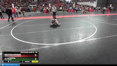 95 lbs Semifinal - Aj Woerpel, Team Nazar vs Brayden Breider, Askren Wrestling Academy