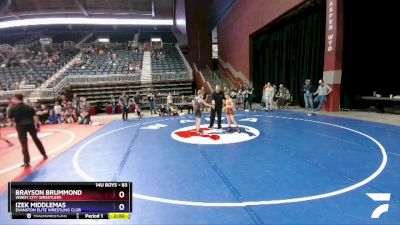 83 lbs Quarterfinal - Brayson Brummond, Windy City Wrestlers vs Izek Middlemas, Evanston Elite Wrestling Club